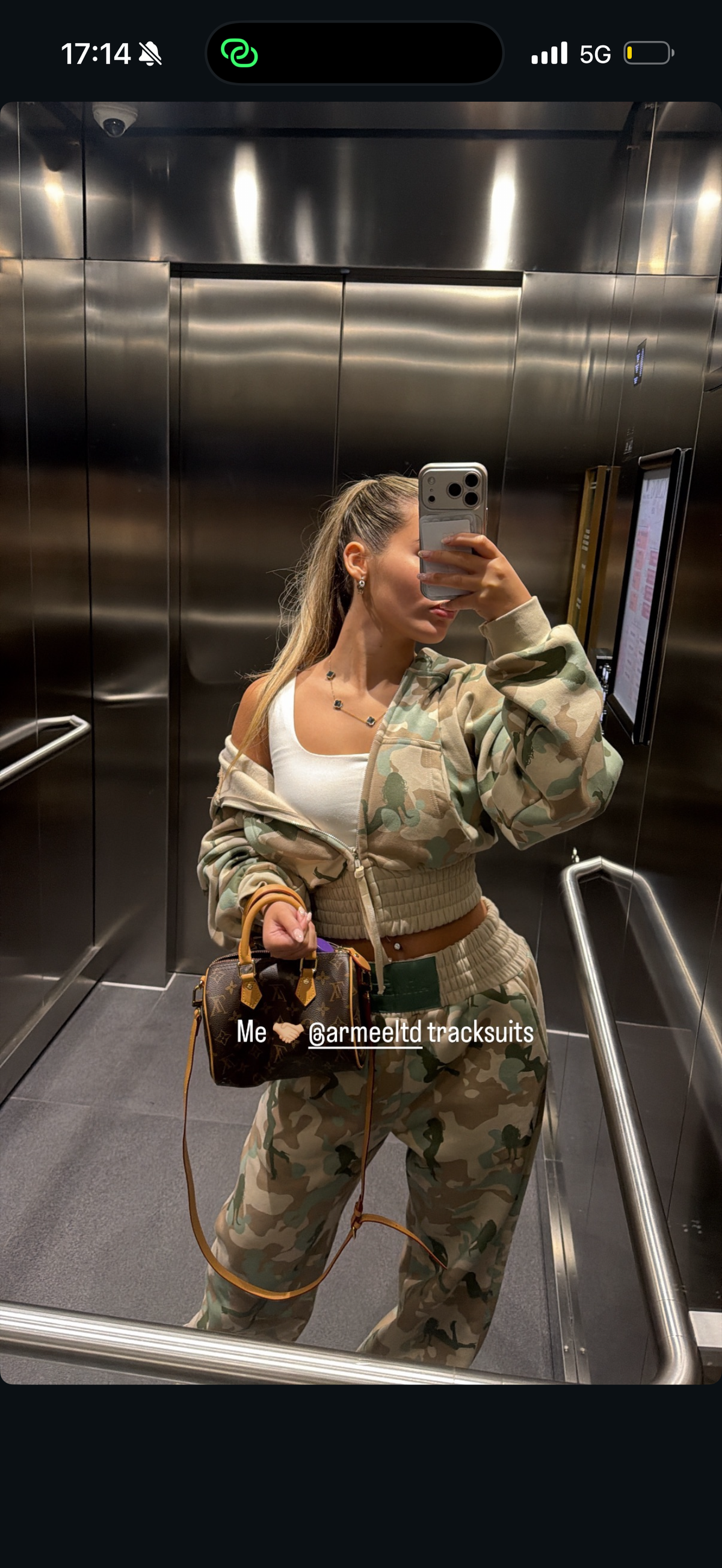 ARMÉE GIRL TRACKSUIT - CROPPED HOODIE (SAGE GREEN)